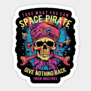 Space Pirate Skull Sticker